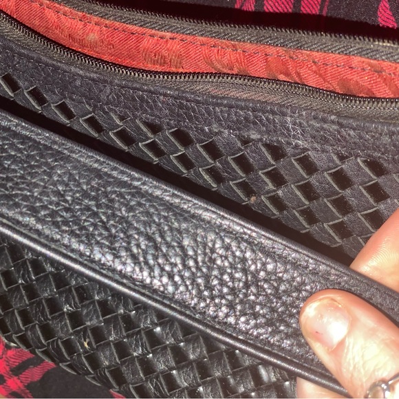 BRIGHTON BLACK WOVEN HANDBAG WITH TASSEL - Picture 8 of 16